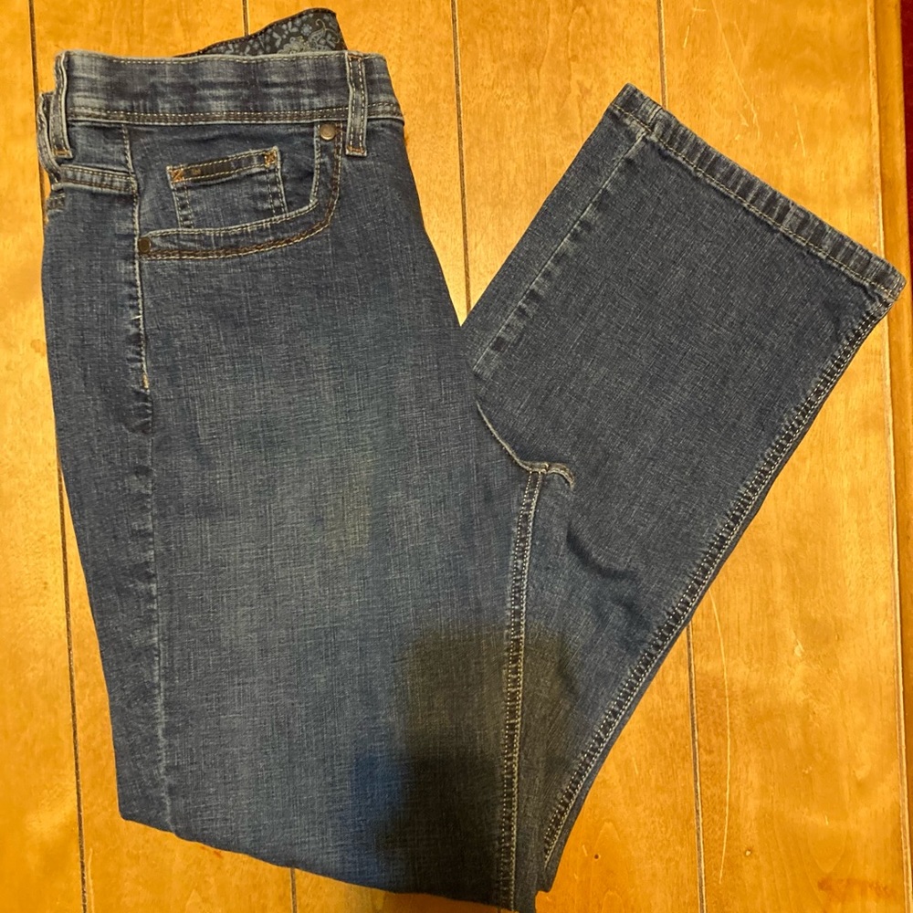 Ladies Size 12 Short Lee Comfort Waistband Denim Jeans